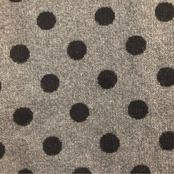 COPY - Elle Gray Black Polka Dot Open Front Cardigan Women Size XL - Picture 6 of 6